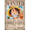 Affiche One Piece Wanted De Luffy - Nouvelle Prime
